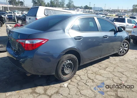 2016 Toyota Corolla Le z USA, uszkodzony, nr VIN 5YFBURHE1GP497559